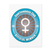Cool Feminists Club postcards by busybees Cool Feminists Club postcards