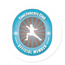 Cool Fencers Club stickers