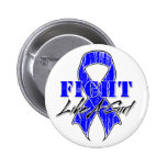 Cool Fight Like A Girl Colon Cancer buttons