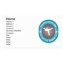 Cool Figure Skaters Club Business Card Template