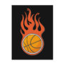 Cool Fire Basketball postcard