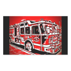 Cool Fire Truck Stickers