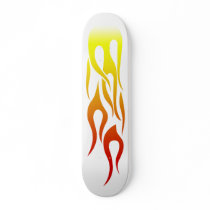 cool flames skateboard deck