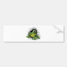 Cool Frog Bumper Sticker