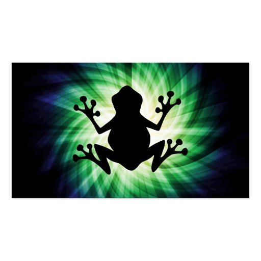 Cool Frog Business Card Templates (back side)