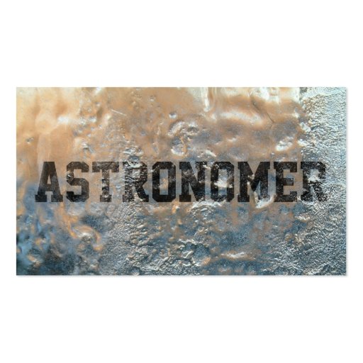 Cool Frozen Ice Astronomer Business Card