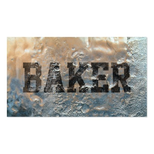 Cool Frozen Ice Baker Business Card (front side)