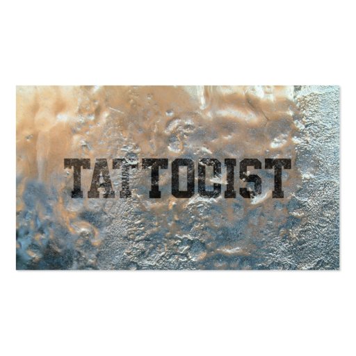 Cool Frozen Ice Tattoo Art Business Card (front side)