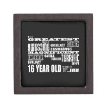 Cool Fun 16th Birthday Party Greatest 16 Year Old Premium Jewelry Box