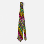 Cool Funky Retro Colorful Striped Ties