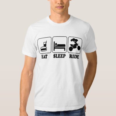 Cool Funny Eat, Sleep, Ride Motocross Custom Art T-shirts