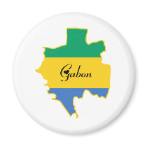 Cool Gabon Refrigerator Magnet