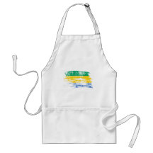 Cool Gabonese flag design Aprons