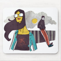 Cool Gal, Cool Guy Mousepad