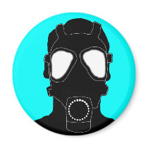 cool gas mask fridge magnets