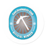 Cool Geologists Club Round Sticker
