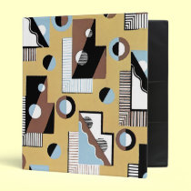 Cool Geometric Abstract Shapes Art Deco Binder binders