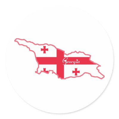 Cool Georgia Round Stickers by worldtees