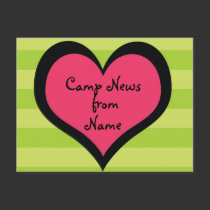 Cool Girl Customizable Camp Postcard by jgh96sbc Cool Girl Customizable Camp Postcard