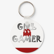 Cool GIRL GAMER'S keychains by GAMERS_TEES Cool GIRL GAMER'S keychains
