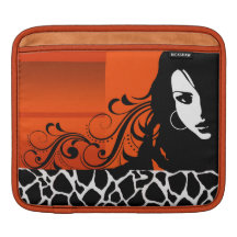 Cool Girl MacBook Air Laptop Sleeve (orange) Sleeves For iPads