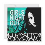 Cool Girls Night Out Party (aqua) Personalized Invites