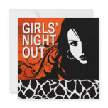 Cool Girls Night Out Party (persimmon) Custom Announcements