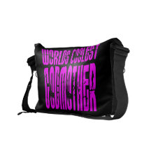 Cool Godmothers : Pink Worlds Coolest Godmother Messenger Bags