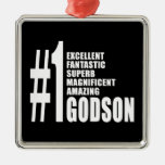 Cool Godsons : Number One Godson Christmas Tree Ornaments