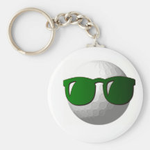 Cool Golf Ball Design Keychain