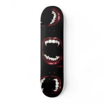 Cool Goth Vampire Fangs Skateboard