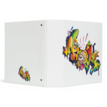 cool graffiti design notebook binders