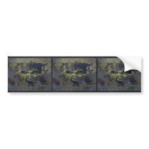 Cool Graffiti Face bumper stickers
