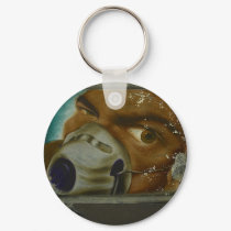 Cool Graffiti Face with mask keychains