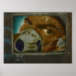 Cool Graffiti Face with mask Posters