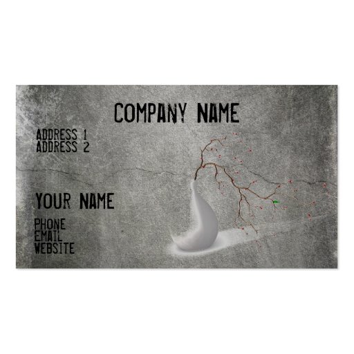 Cool gray business card (front side)