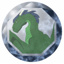 Cool Green And Blue Dragon Gem photo sculptures