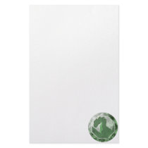 Cool Green And Green Dragon Gem stationery