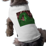 Cool Green And Red Dragon Dog Tee Shirt