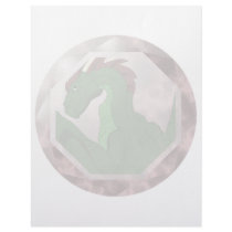 Cool Green And Red Dragon Gem letterhead by mydeas Cool Green And Red Dragon Gem letterhead