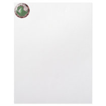 Cool Green And Red Dragon Gem letterhead