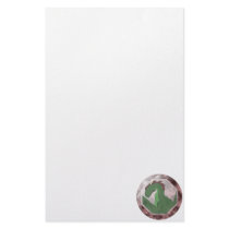 Cool Green And Red Dragon Gem stationery by mydeas Cool Green And Red Dragon Gem stationery