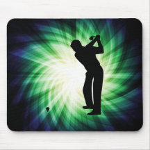 Cool Green Golf Mouse Pad