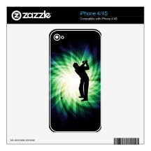 Cool Green Golf Skin For iPhone 4S