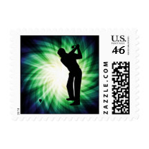 Cool Green Golf Stamp