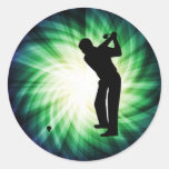 Cool Green Golf Stickers