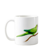 Cool Green Quaker Parrot Mug