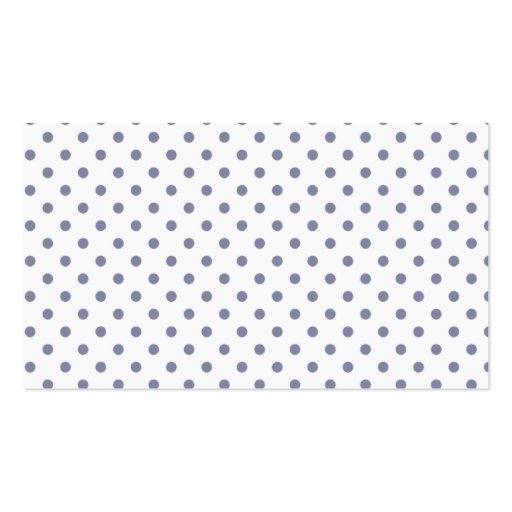 Cool Grey Polka Dots; Retro Chalkboard Business Card (back side)