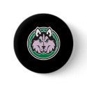 cool grey wolf graphic buttons