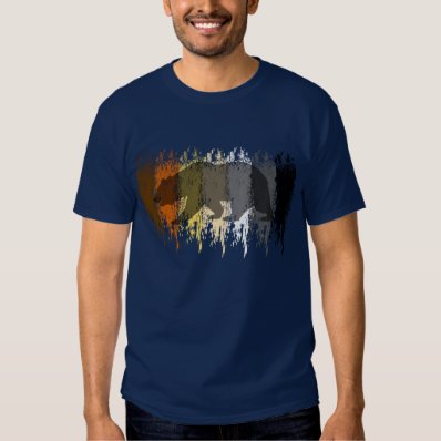 Cool Grunge Bear Shadow Gay Bear Pride T-shirt